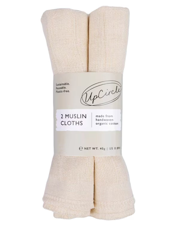 2 Muslin Cloths - 2 Cloths