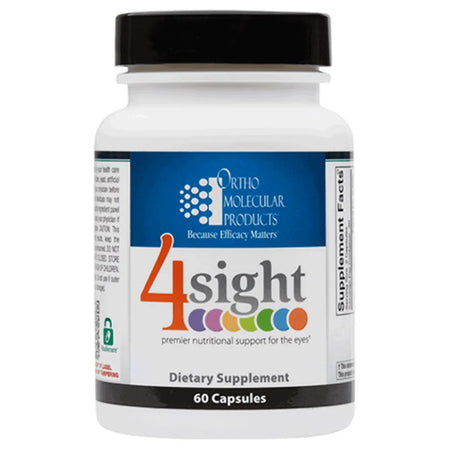 Ortho Molecular 4Sight eye health supplement bottle for antioxidant support and vision wellness