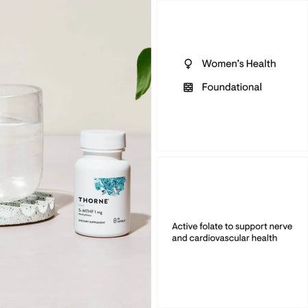 Thorne 5-MTHF 1 mg for Women Health