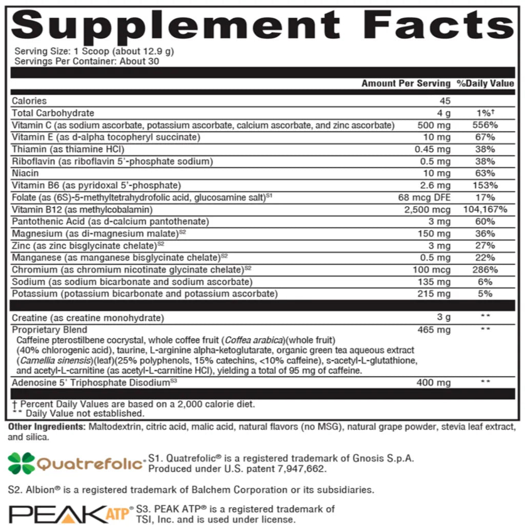 ATP Ignite Workout Mixed Berry Athletix XYMOGEN