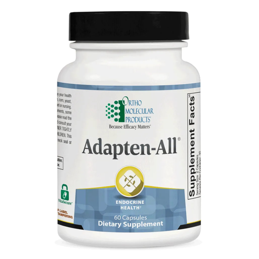 Ortho Molecular Adapten-All adrenal support supplement bottle for stress response and energy support