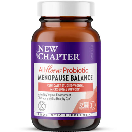 All Flora Probiotic Menopause Balance New Chapter bottle 30 capsules front view
