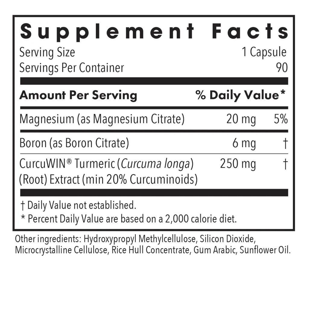Allergy Research Group Boron Joint with CurcuWin - 90 vegcaps