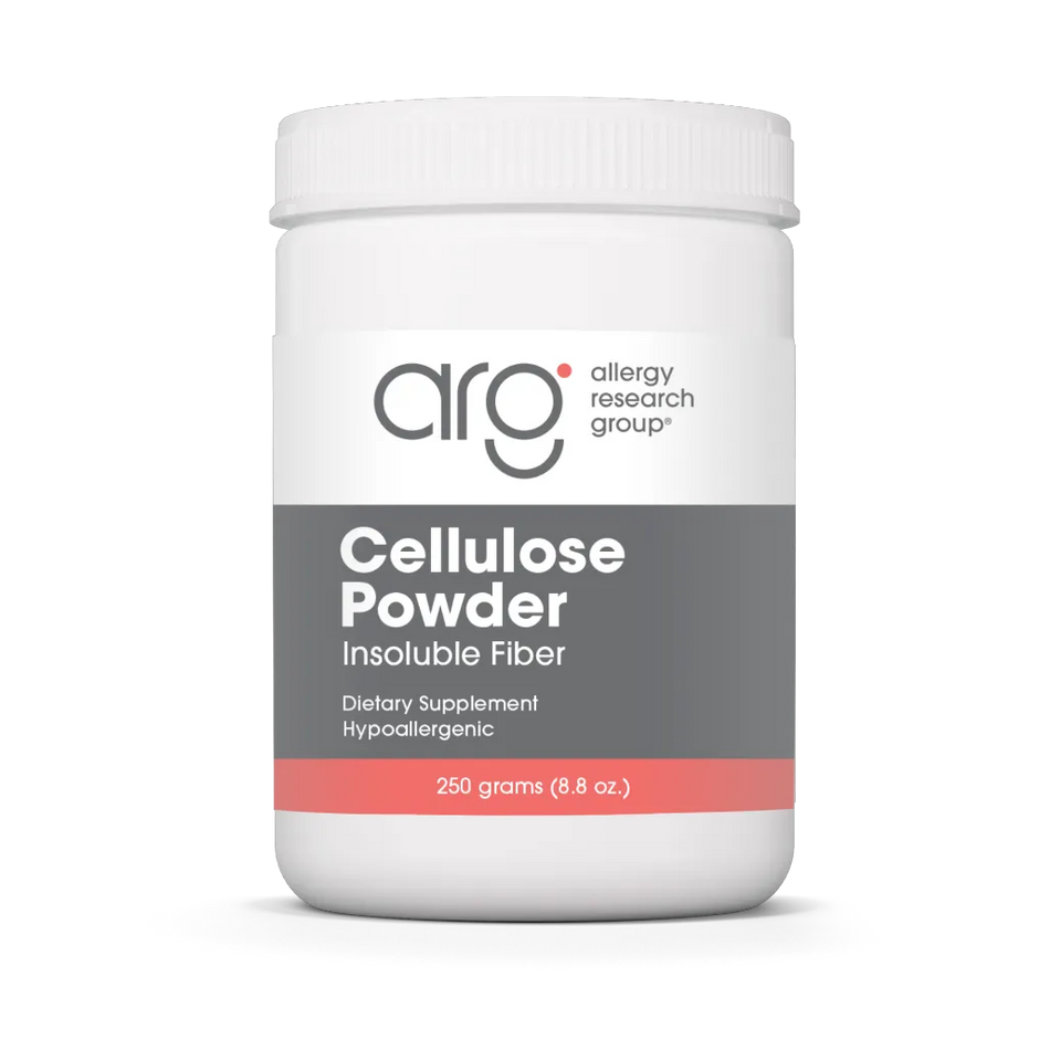 Allergy Research Group Cellulose Powder Insoluble Fiber Supplement for Healthy Digestive Function and Bowel Regularity