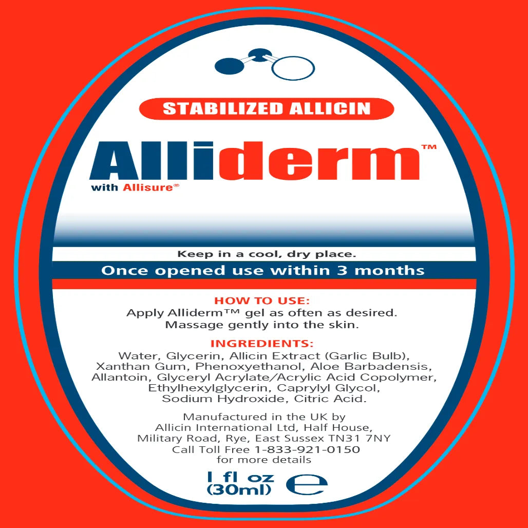 Alliderm topical skin gel – natural skin support gel by Allimax International