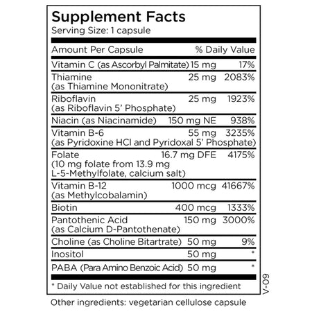 B-Complex + 10 mg L-Methylfolate by MethylPro
