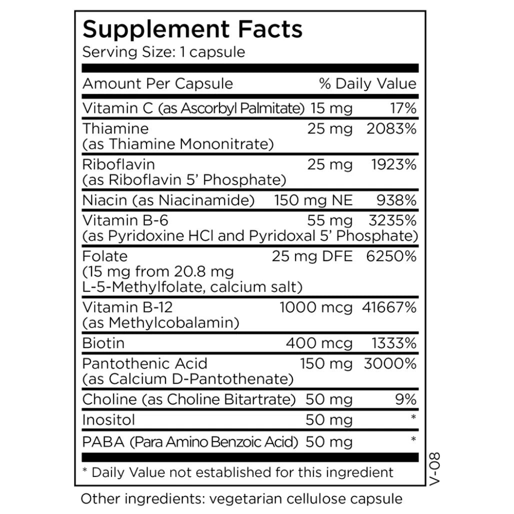 B-Complex + 15 mg L-Methylfolate by MethylPro