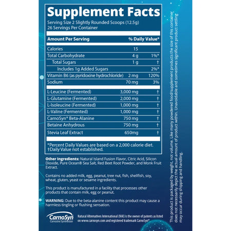 BCAA+G Reload - Island Fusion by &nbsp;Metabolic Response Modifier