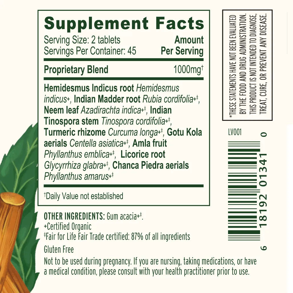 Banyan Botanicals Healthy Skin, Organic Supplement Ingredients - Hemidesmus Indicus Root
