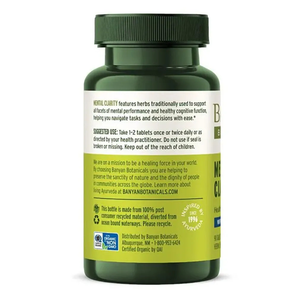 Mental Clarity 500 mg Banyan Botanicals