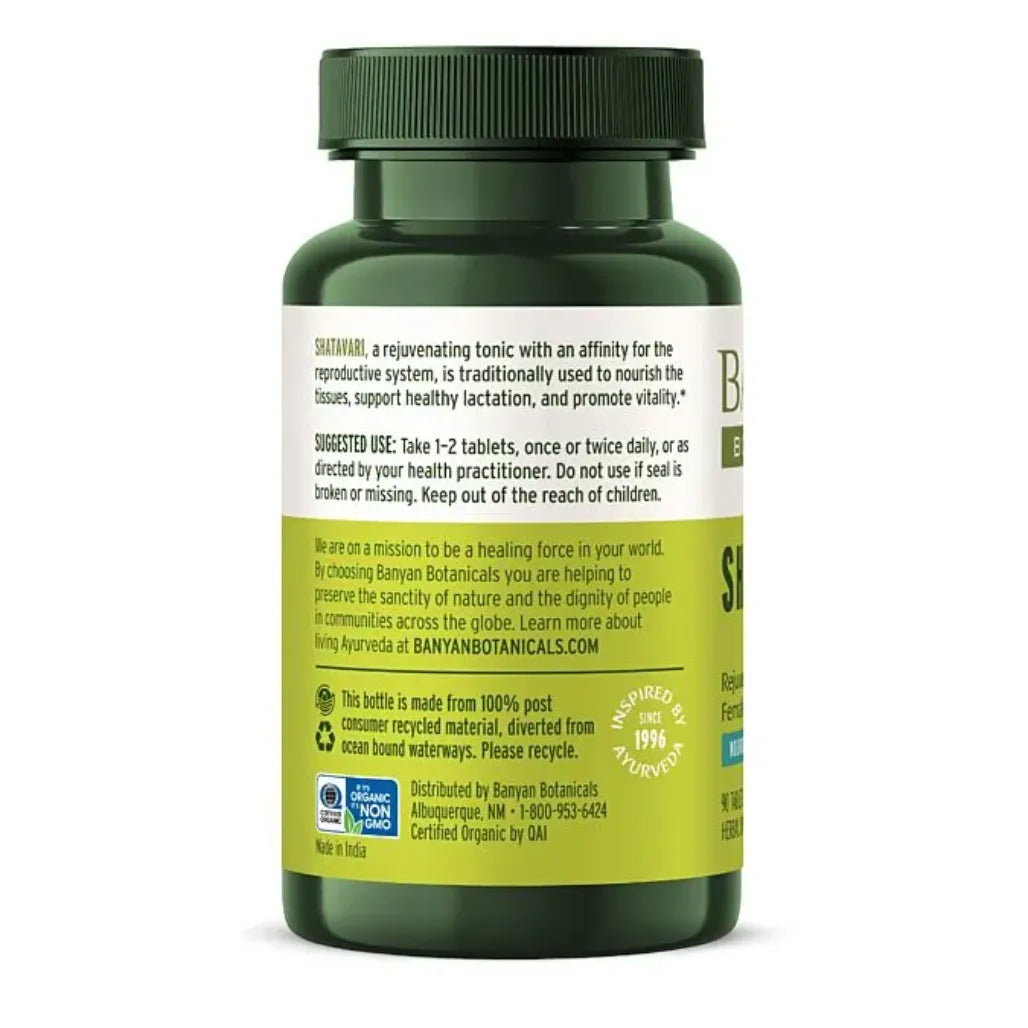 Shatavari, Organic by Banyan Botanicals at Nutriessential.com
