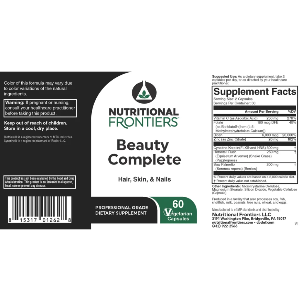 Beauty Complete BY Nutritional Frontiers