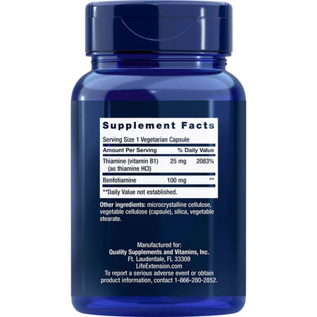 Benfotiamine w/Thiamine by Life Extension