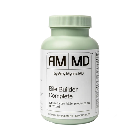 Bile Builder Complete by Amy Myers MD, 120 capsules formulated to stimulate bile production and flow.