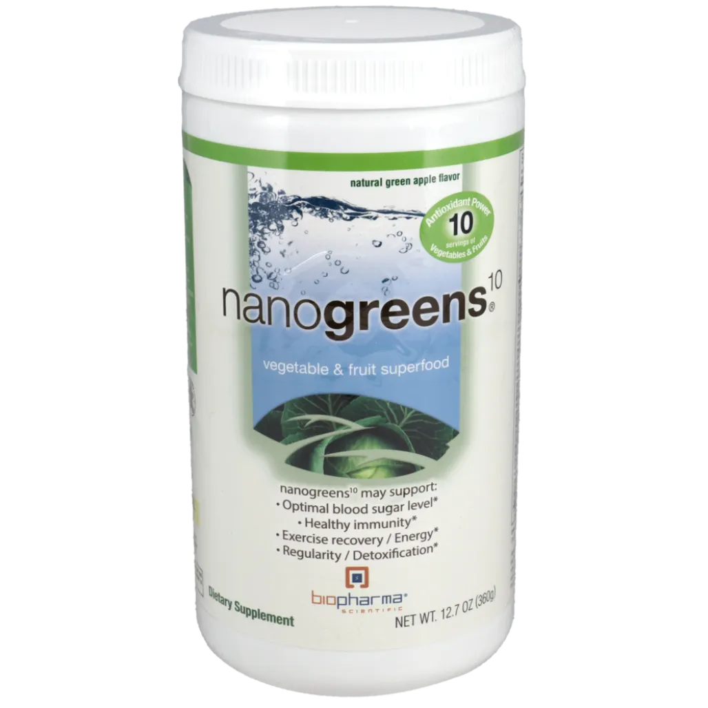 NanoGreens10 Green Apple 12.7 oz BioPharma Scientific
