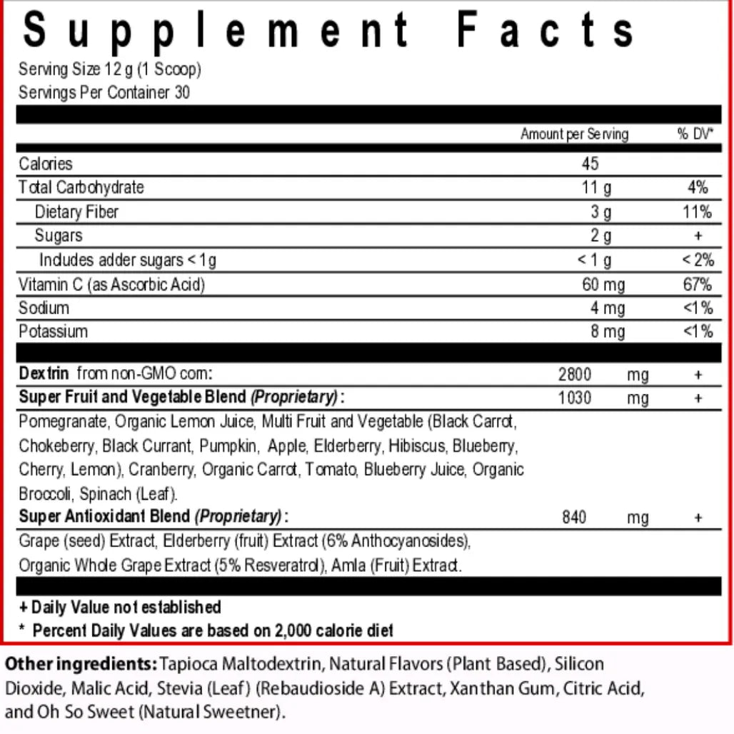 NanoReds 10 Natural Berry BioPharma Scientific