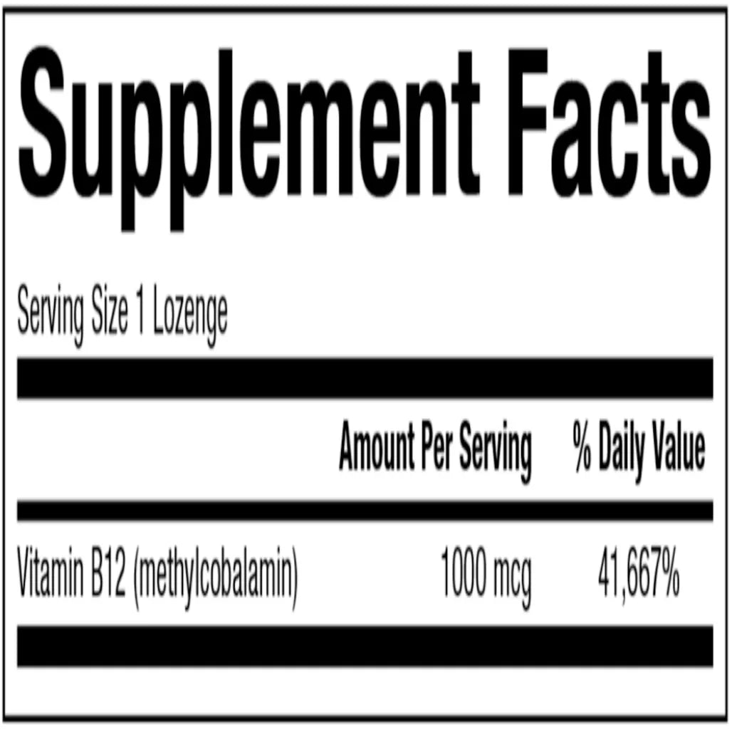 B12 Methylcobalamin 1,000mcg Bioclinic Naturals