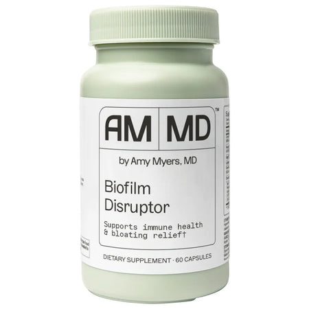 Biofilm Disruptor by Amy Myers MD, 60 capsules for immune health support and bloating relief.