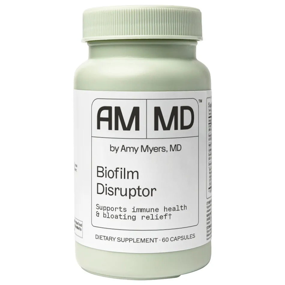 Biofilm Disruptor by Amy Myers MD, 60 capsules for immune health support and bloating relief.