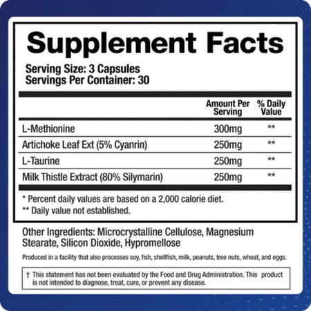 Biomatrix designed Support Liver dietary supplement for healthy detoxification and liver funtion