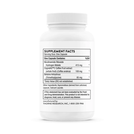 Thorne Brain Factors 30 caps supplement facts