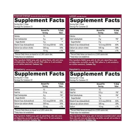 Calcium-Citrate-Chewy-500-mg-Assorted-Fruit-Flavors-Bariatric-Advantage