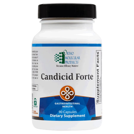 Candicid Forte by Ortho Molecular Products digestive support supplement packaging