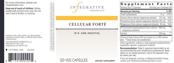 Integrative Therapeutics Cellular Forte with IP-6 & Inositol
