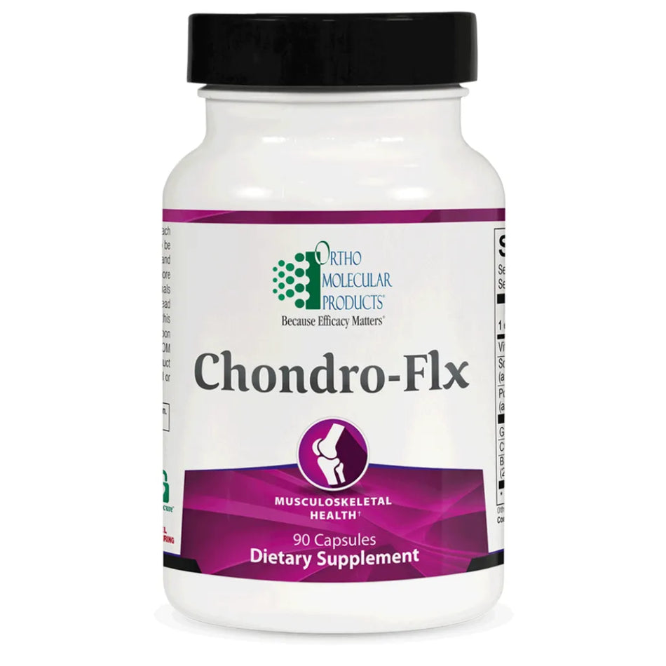 Ortho Molecular Chondro-FLX joint support supplement bottle for cartilage health and mobility