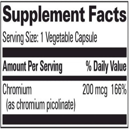 Chromium Picolinate-V Progressive Labs
