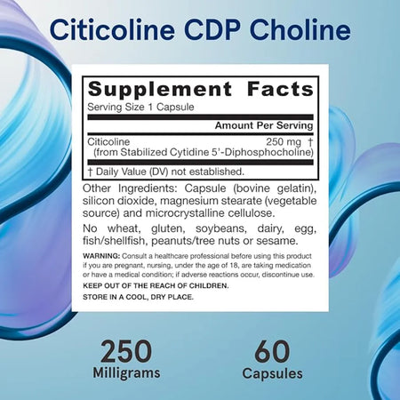 Citicoline 250 mg by Jarrow Formulas at Nutriessential.com