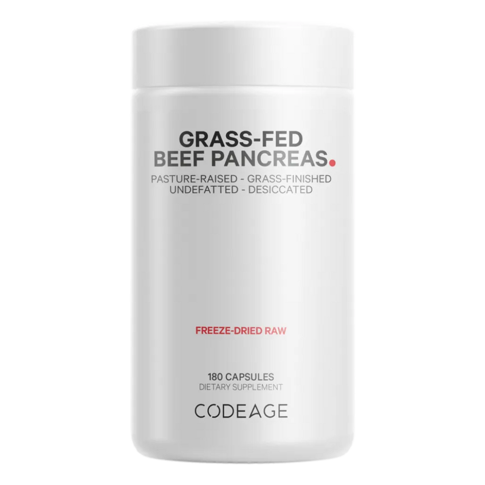 CodeAge Grass-fed Beef Pancreas - Support Pancreatic Health