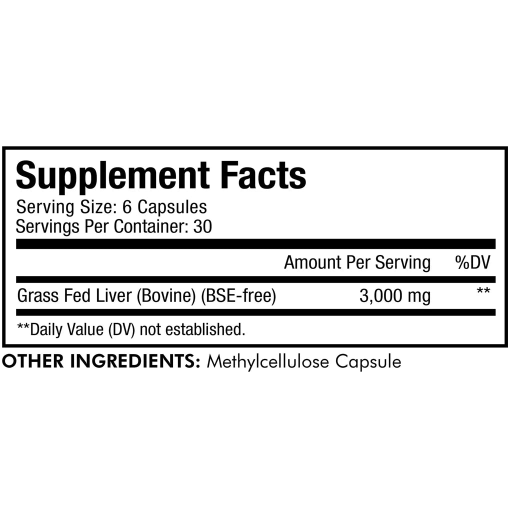 CodeAge Grass-fed Beef Liver - Help Support the Formation of Red Blood Cell