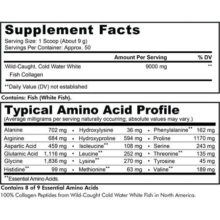CodeAge Wild Caught Marine Collagen Peptides - Essential for Healthy Skin