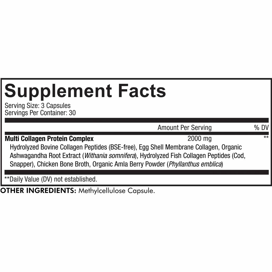 CodeAge Multi Collagen Capsules - Support Healthy Digestion