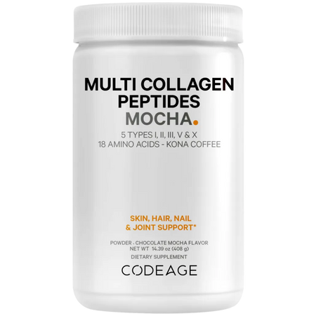 CodeAge Multi Collagen Peptide Kona Coffee - Boost Your Morning Routine