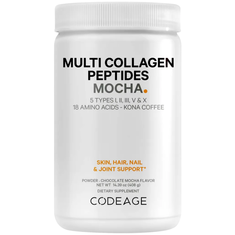 CodeAge Multi Collagen Peptide Kona Coffee - Boost Your Morning Routine