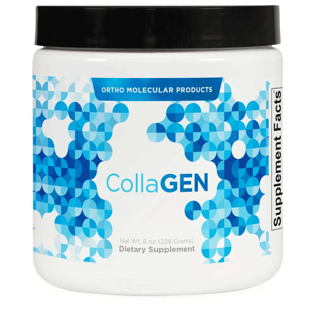 Ortho Molecular CollaGEN collagen supplement bottle – supports skin, joint and connective tissue health
