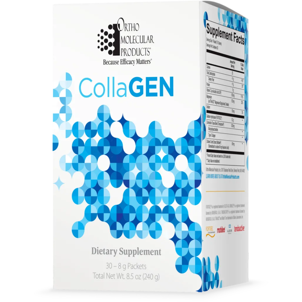 Ortho Molecular CollaGEN stick packs collagen supplement for joint, skin and connective tissue support