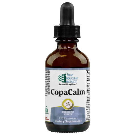Ortho Molecular CopaCalm herbal supplement bottle for digestive comfort and gas relief support
