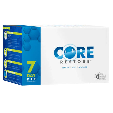 Ortho Molecular Core Restore Vanilla 7-Day digestive support shake for gut health and microbiome balance