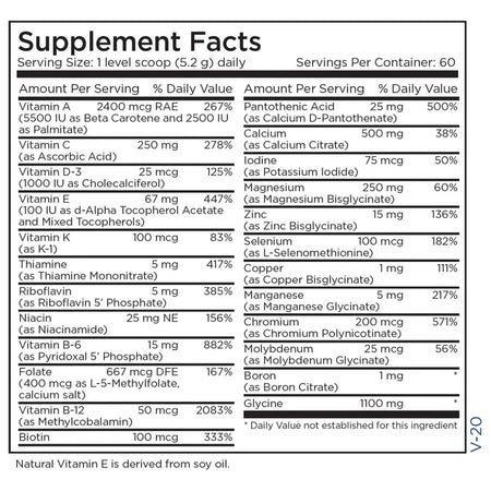 Custom Vitamin/Mineral Powder
