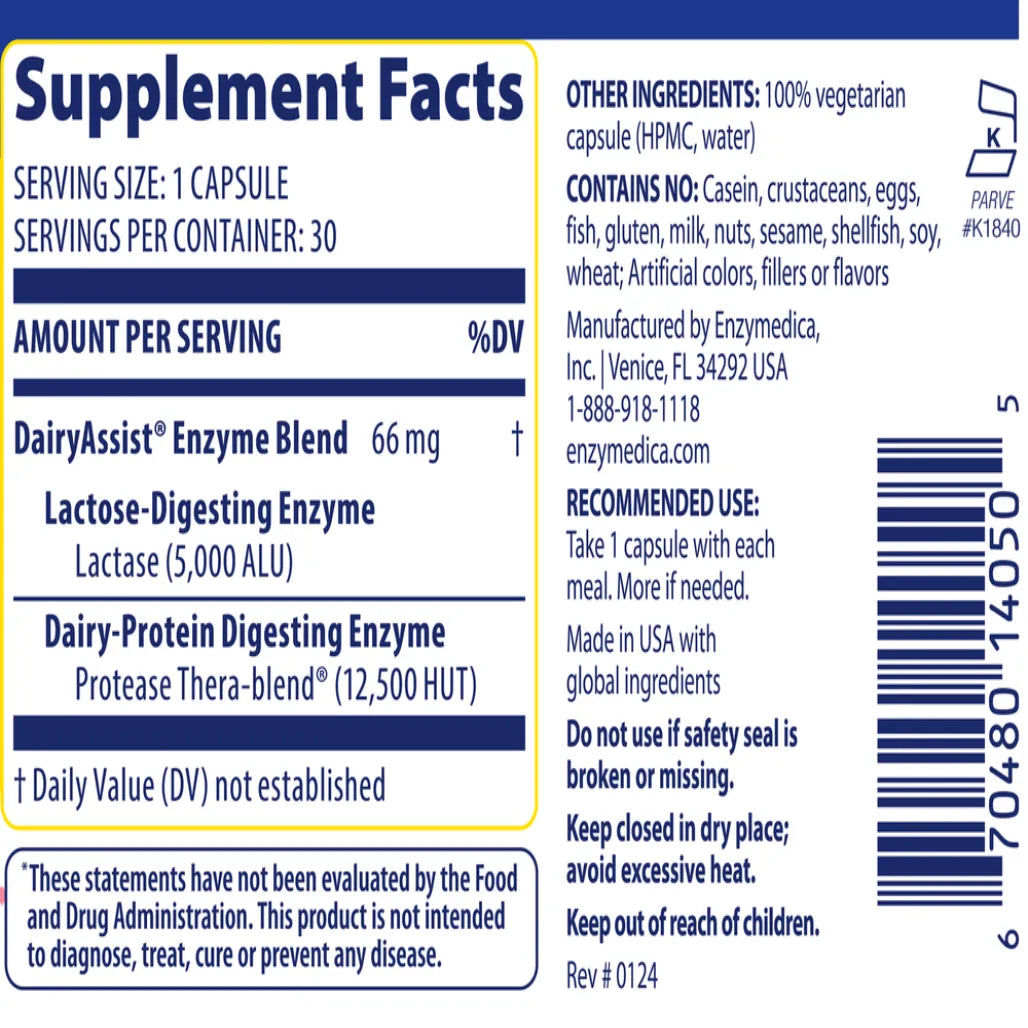 DairyAssist Enzymedica