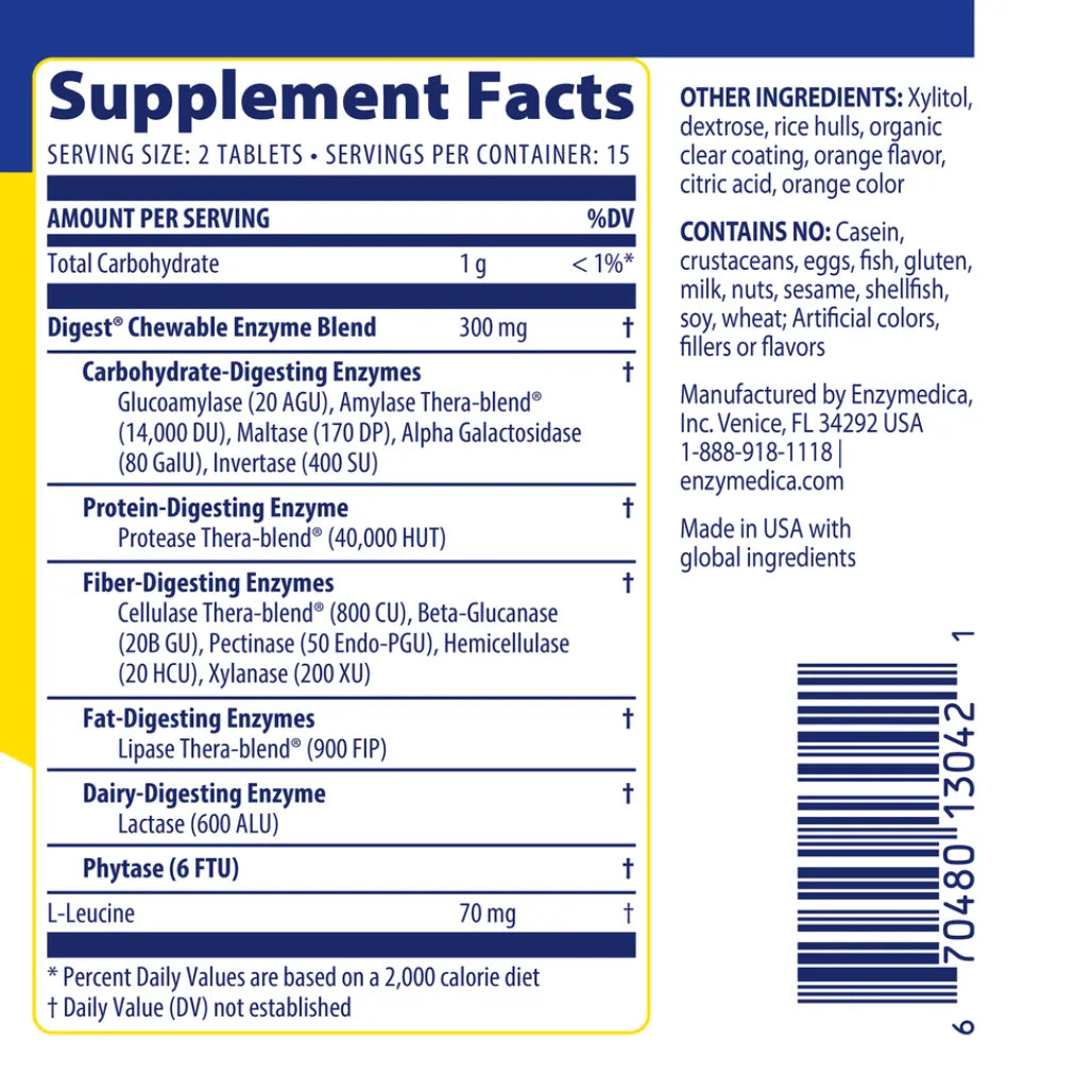 Digest Complete Chewable Enzymedica