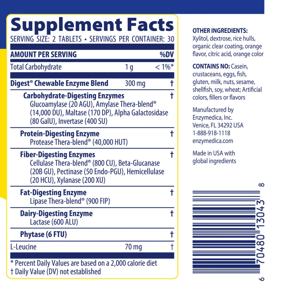 Digest Complete Chewable Enzymedica