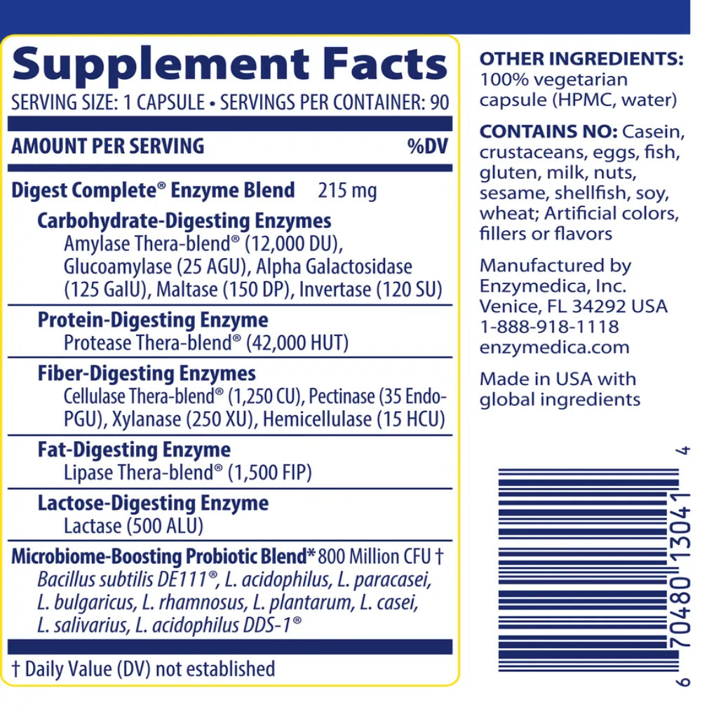 Digest Complete + Probiotics Enzymedica