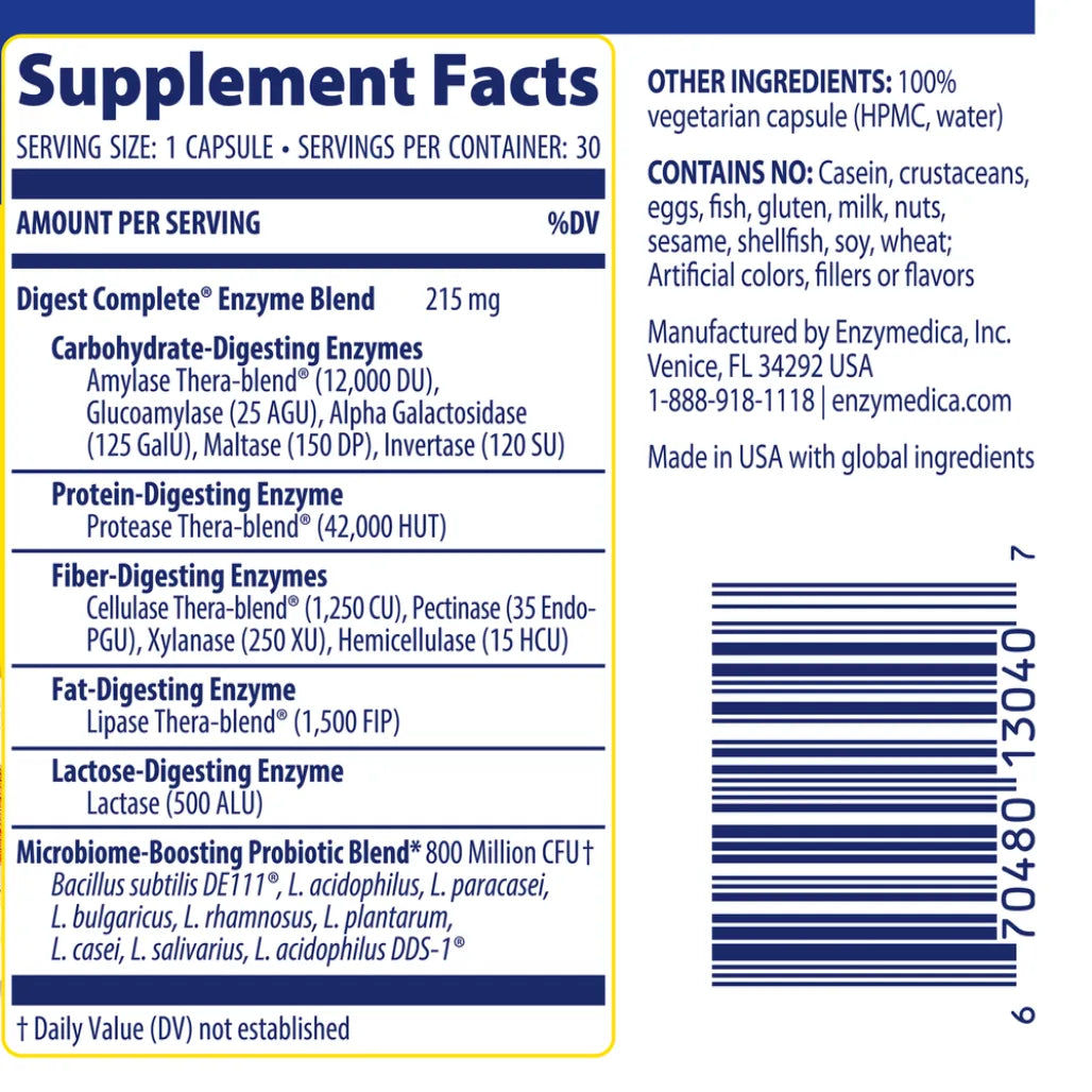 Digest Complete + Probiotics Enzymedica