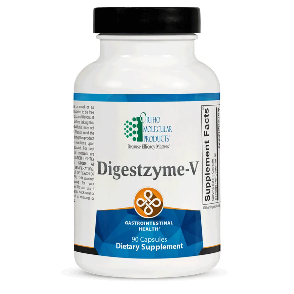 Digestzyme‑V by Ortho Molecular Products vegetarian digestive enzymes for protein, fat and carbohydrate breakdown