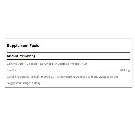 Inositol 650mg Douglas Labs