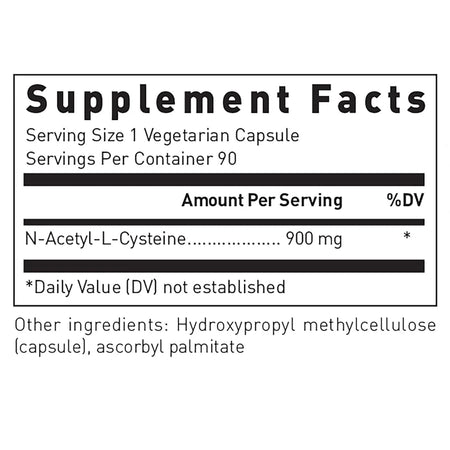 N Acetyl L Cysteine 900mg Douglas Laboratories